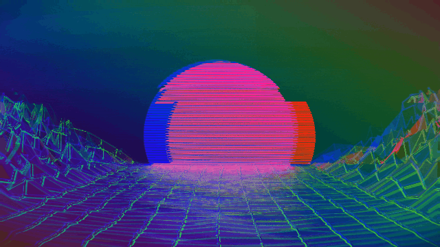 vaporwave glitch